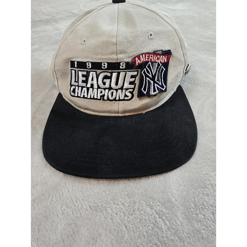 Vintage New York Yankees Hat Cap New Era Snapback 1998 American League Champions